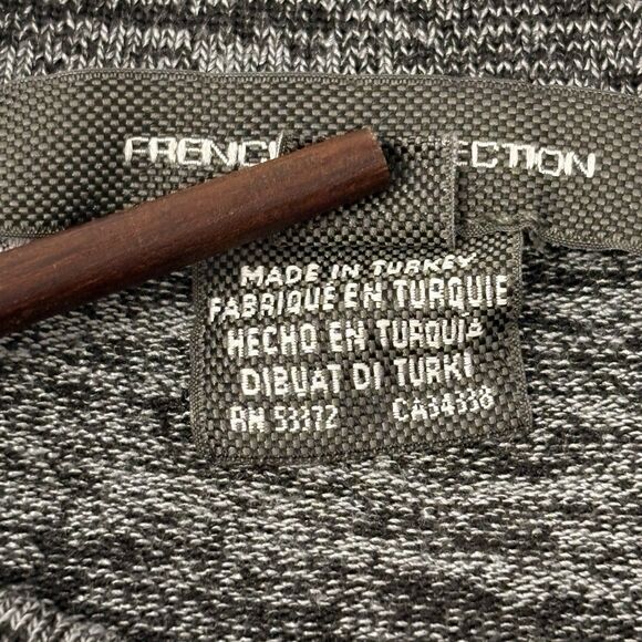 French Connection Grey/Black Marled Crewneck Long Sleeve Maxi Dress Size XL - Picture 5 of 11